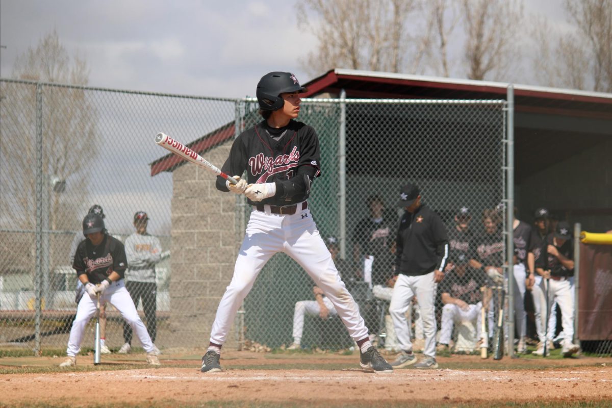 Easton Ramirez (11) gets up to bat for the second inning of a baseball game. This game was played on March 30. 