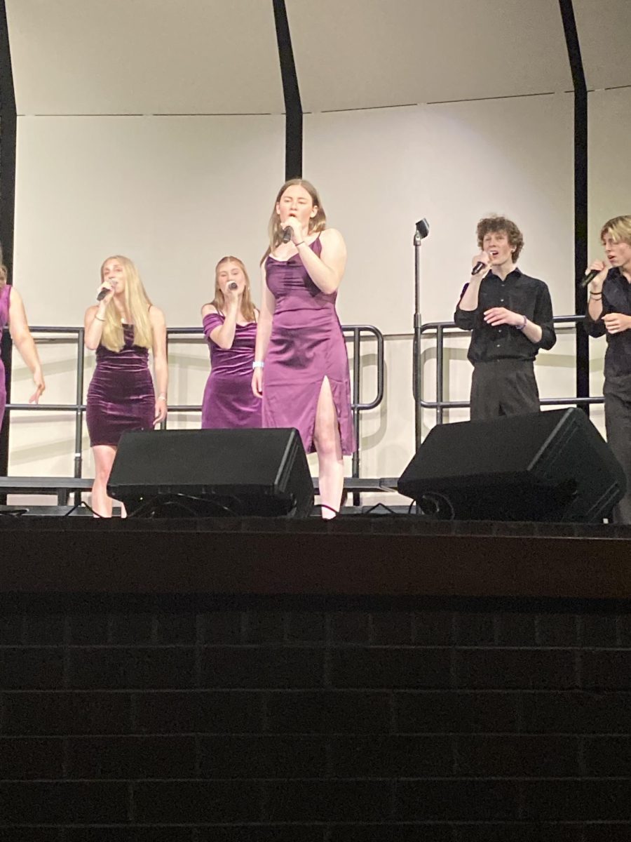 Leah Gilmore (11) sings her solo during Dont Lose Sight.