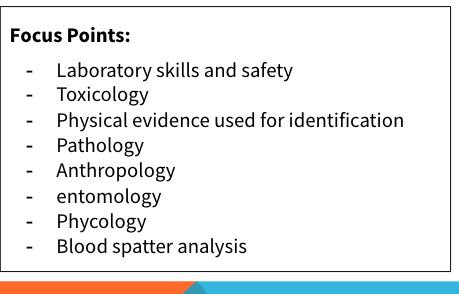 slide from a slideshow detailing focus points of the new CSI class