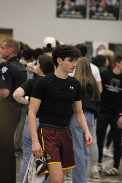 basketball player walks after the game