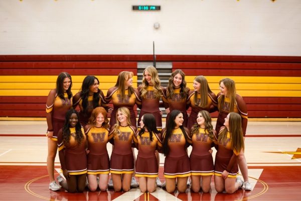 The Windsor High School poms team poses for a team photo. They had an outstanding season, finishing fourth at state. (Photo provided by Keira Roles)