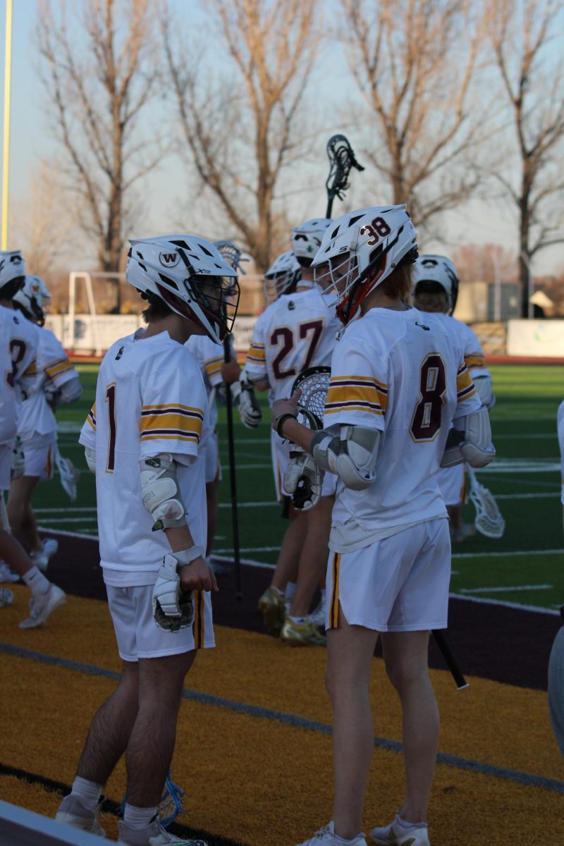 Ben Britton (12) gears up to head on the field for his senior night game. “Even though we lost our senior night game it was really fun being recognized for all that we bring to the team," Britton said.