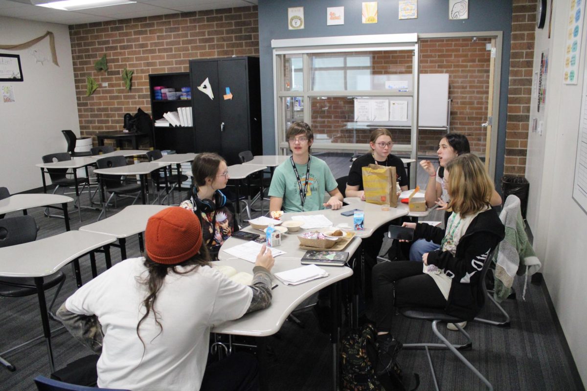 The Dungeons and Dragons club plays the game during lunch. The game consists of a dungeon master and a group of players called a party.